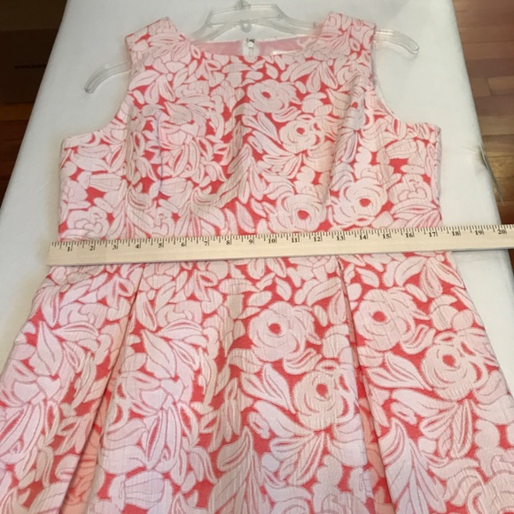 ELIZA J. Floral Sleeveless Midi Dress Fit & Flare Coral Women’s Plus Size 14 - Picture 15 of 16